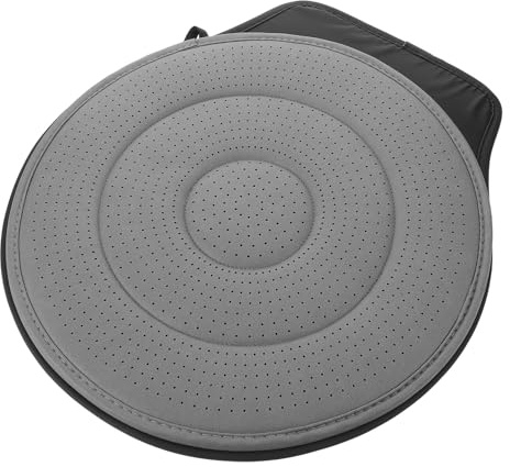 Yardwe Drehsitzkissen Auto mit Memory Schaumstoff 360° Drehbar Rutschfestes Sitzpolster für Senioren und Schwangere Vier Jahreszeiten Material 44,4 X 39,4 X 1,6cm
