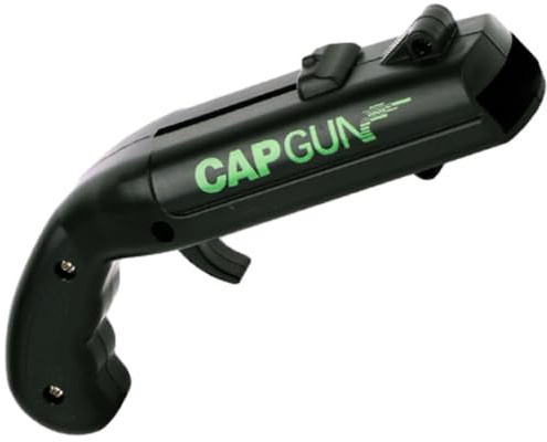 Beer Bottle Opener Cap Gun, Funny Cap Gun Bottle Opener Launcher Shooter, Launches Caps for World Cup Parties, BBQ & Adult Gatherings, Unique Fun Gifts for Men/Husband/Father (Black)