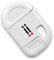 aiino Keychain Portachiavi Cavo Ricarica e Sincronizzazione con 2 connettori Dock e USB Accessorio per iPhone 4/iPad/iPod, Bianco