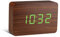Gingko GK15G8 Digitaluhr 'Click Clock' Ziegelsteinform, Walnuss mit grüner LED-Anzeige