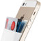 Sinjimoru Card Holder, Stick-on Wallet Functioning as iPhone Wallet Case, iPhone case with a Card Holder, Credit Card Wallet, Card Case and Money Clip. for Android, Too. Sinji Pouch Basic 2, White
