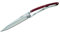 deejo Leichtgewichtsmesser Wood 37g Rosewood Taschenmesser, blau, M