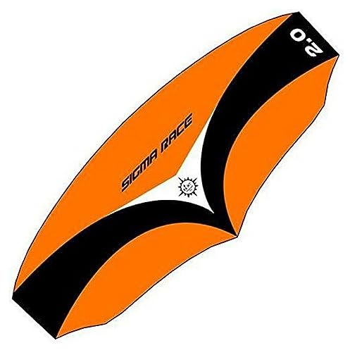 Elliot Sigma Race Zugflügel, 3 Reihen auf Stange – erhältlich 2.0 Orange