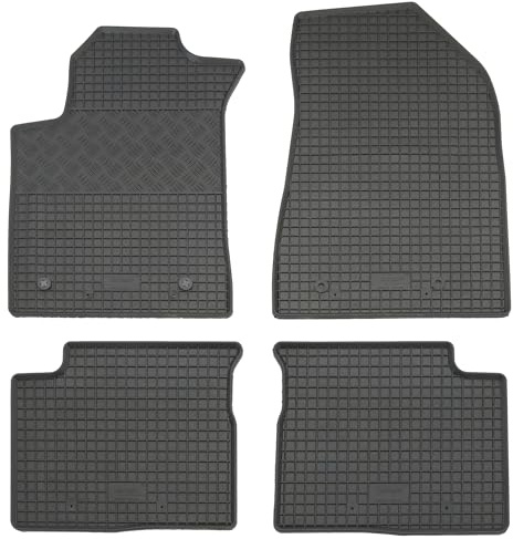 AD Tuning Gummifußmatten Set 4-teilig für Alfa Romeo Giulietta (2010-) | Passgenau, Allwetter-Automatten, wasserdicht, rutschfest, pflegeleicht, robust, langlebig