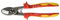 VBW VDE-Kabelschere (für Kupfer- und Alukabel, sauberer Schnitt bei Einhandbeätitung, mit Klemmschutz; 220mm) 605010