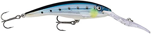 Rapala Unisex-Adult Deep Tail Dancer Angelköder-Angelzubehör aus Balsaholz-Stabile Tauchschaufel-Süßwasser Spinnköder-Lauftiefe 9m-11cm, 22g-Hergestellt in Estland-Blue Sardine, 11 cm / 22 g