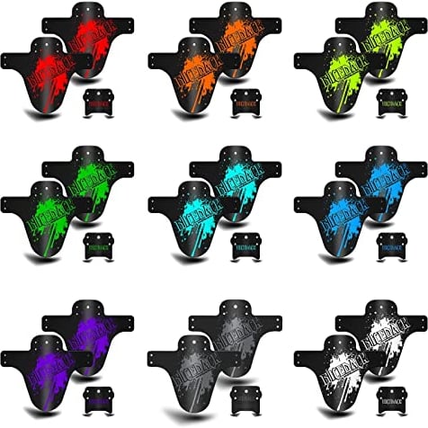 NICEDACK MTB Schutzbleche,Fahrrad Mudguard 2 Stücke MTB Mud Guard Mountainbike Hinten und Vorne Schlamm schaber Spritzschutz (A-Schutzbleche, A-Cyan)