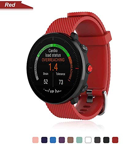 Bemodst Cinturino per Polar Vantage M Orologi, Cinturini di Ricambio in Silicone Sport Fitness Accessori Watch Braccialetto Bracciale da Polso Strap per Polar Vantage M Smartwatch (Rosso)