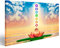 Bild auf Leinwand Heiliger Lotus und Chakren Wandbild Poster Leinwandbild
