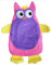 RHP Wärmflasche Eule 1L Wärmflasche mit Bezug Naturgummi Wärmekissen Flasche Tier Weich Warm Weich Weihnacht Winter Geschenk (Pink)