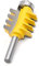 Fafeicy Cortador de fresado, broca del enrutador de la junta del dedo del vástago de 8 mm / 0.3 pulgadas, máquina de grabado de carburo, para un borde de madera o de extremo a extremo