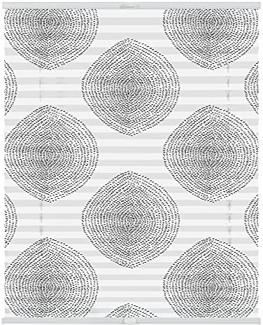 Lichtblick Plissee Klemmfix mit Motiv, ohne Bohren, Verspannt, Blickdicht, Lichtdruchlässig, Made in Germany, Julia Schumacher, Stripy Boho Drop - Weiß 90 x 130 cm (B x L)