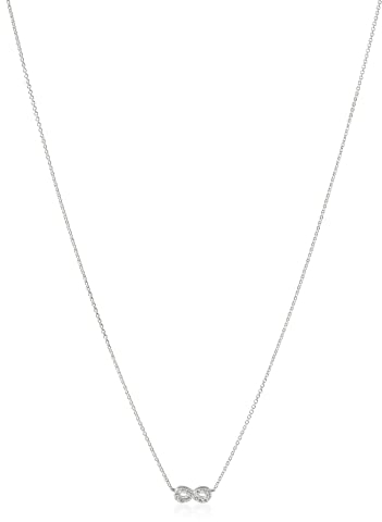 THOMAS SABO Damen Kette Infinity weiße Steine 925 Sterlingsilber KE2124-051-14-L45V
