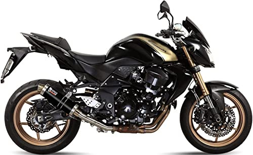 MIVV Échappement gp inox noir compatible avec Kawasaki z 750 z750 r 2011 2012 2013 2014