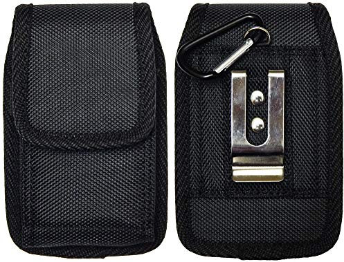 Klassische Tragetasche mit Gürtelclip für Freestyle Libre 3 / Freestyle Libre 2 (kontinuierlicher Glukosemonitor) (Schwarz/Vertikal2)