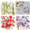 120 Pz Adesivi Scrapbooking Fiori Adesivi Decorativi Vintage Foglie Piante Decoupage Floreali Decorazione Scrapbooking Diario Calendario Cartolina d’auguri Album Fai da Te
