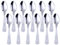 SUNSENGEUR Coffee Spoons Set of 12, Mini Coffee Spoons, Stainless Steel Espresso Spoons, Small Spoons for Dessert, Tea, Appetizer, 4.37 inch-King Pattern, Silver