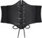 LEACOOLKEY Damen Korsett Elastischer Gürtel Vintage Wide Lace-up Gebundener Waspie Taillengürtel für Kostüm Halloween