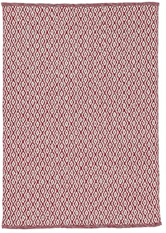 carpetfine In- und Outdoor Teppich Frida Rot 160x230 cm Flachgewebeteppich Wendbar | Moderner Teppich Wetterfest und UV-beständig für Balkon, Terasse, Garten, Wohn- und Schlafzimmer