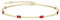 LOUISA SECRET Gold Armband Damen 925 Sterling Silber 14k Vergoldet Zirkonia Armbänder Damen Verstellbar Armkette Valentinstag Muttertag Geburtstags Weihnachten Geschenk für Sie Frauen Freundin mama