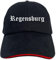Regensburg Cappy - Altdeutsch Bedruckt - Schirmmütze - Schwarz-Rotes Cap OneSize-SchwarzRot