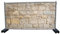 Warenfux24 Steinwand (1629) - Gartensichtschutz, Motivbanner, Sichtschutz Garten, Gartendeko, 340 x 173 cm, Mesh (winddurchlässig)