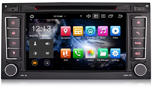 Erisin 8-Kern 4GB RAM 64GB ROM Android 11.0 Autoradio Bluetooth GPS Navi für VW T5 Multivan Touareg Transporter Wireless CarPlay WiFi DSP Android Auto DAB+ OBD2 DVB-T2 RDS USB TPMS Canbus 4G CD Player