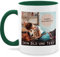 Tasse Tassen 325ml - eigenem - Foto Bild Geschenk I Dein Bild und Text - 325 ml - Dunkelgrün - fototasse customized mug with photo selbst drucken fotos kaffeebecher bildtasse freundschaftstasse