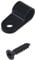 120 Sets Cable Cleats,R Shaped Cable Clips for Cable Organization (Black Nylon)