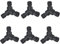 ERKOON 6 Stück Schlauch Kupplung Satz, 1/2 Zoll Doppelstecker Gartenschlauch Verbindungen Extender & Y-Stück Abzweig-Verbinder Verlängerung Kupplung Verbindungsteil (Y-Stück)