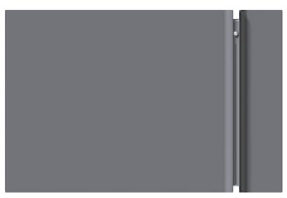 Radialight KYOTO Dual-Therm Radiateur électrique ultra-plat et convecteur avec Wi-Fi inclus (750 W, gris anthracite)