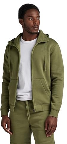 G-Star RAW Herren Premium Core Hooded Zip Sweatshirt, Grün (sage D16122-C235-724), S