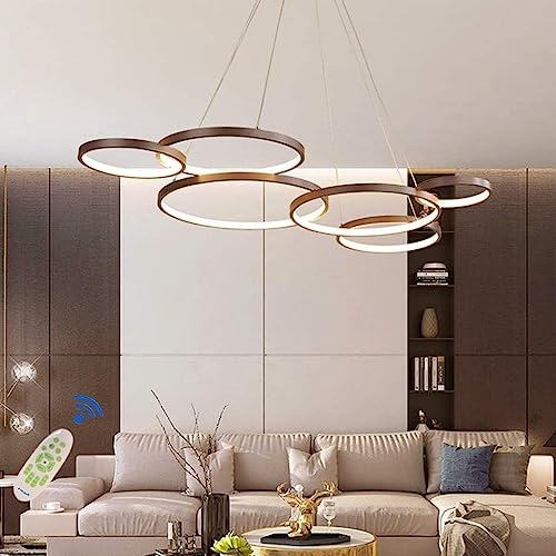 MyLjp Pendelleuchte Moderne LED Dimmbar Esstischlampe Hängelampe Dimmbar Hoehenverstellbar Hängeleuchte 88W Wohnzimmerlampe Kronleuchter Schlafzimmer Kreativität Küche Esstisch Lampe Beleuchtung Licht
