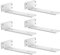 zhongko Regalhalterung 6Pcs Schwerlastwinkel 12 Zoll für Holz Diele Regalträger Schwarz Schwerlast Metall L Regalbrett Halterung für Wand Montiert (Weiß, 30cm-6pcs)