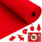 Gohytal Filz Meterware Filzrolle Filzstoff 30cm x 250cm x 3mm, Dekofilz Taschenfilz Filzstoff für Filz tischläufer DIY Handwerken Dekoration Aufbewahrungstasche zum Basteln (Rot)