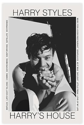 Harry Styles Poster (56) Leinwand Poster Wandkunst Dekor Druck Bild Gemälde für Wohnzimmer Schlafzimmer Dekoration ungerahmt 30 x 45 cm