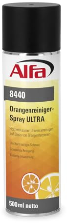 6x Alfa Orangenreiniger Spray 500 ml hochwirksamer Universalreiniger zum Sprühen schonende Reinigung von hartnäckigem Schmutz