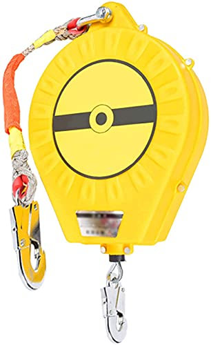 SwePer Corda autoritrattante cavo in acciaio, blocco di protezione anticaduta, ammortizzatore esterno autoritrattante, costruzione del tetto, dispositivo di arresto anticaduta, cuscinetto: 150 kg