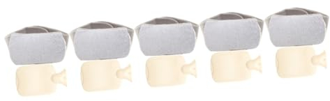 minkissy 5 Sets Plüsch-Wärmekissen, tragbar, für den Außenbereich, Warmwasserbeutel, Halswärmer, tragbare Handwärmer, Wärmflasche, Imitat, Kaninchen, Plüsch, Haushalt