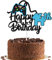 Gidobo Happy 14th Birthday Cake Topper for Boys, Glittery Video Game Cake Toppers Game On with Controllers for Fourteen Years Old Birthday Party Supplies