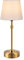 ONEWISH Rechargeable Lamp, Cordless Table lamp 4000mAh Battery Operated, Stepless Dimmable, Small Touch Bedside Lamp with Fabric Shade, 2700K Warm Ambient Light(Gold)