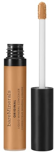 bareMinerals ORIGINAL Liquid Mineral Concealer - Aufhellendes Augen-Makeup | Hautglättende vegane Formel hellt Augenringe auf & mildert feine Linien. Aufbaubare mittlere Deckkraft, cremiges Gefühl