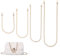 4 Stück Taschenkette Metall Kette für Tasche Gold Taschengurt Hosenkette für Taschengurt Gold Taschenherstellung Taschen Accessoires Kette für Schulterriemen Taschenkette Mental 40/60/100/120cm