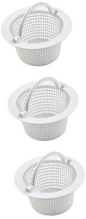 POPETPOP 3 Stück Filterkorb Für Schwimmbadfilter Sieb Wanne Luft Granulat Schwimmt Teiche Tauchen Anti-verstopfungs-Pool-Korb Skimmer-Korb Für Schwimmbecken Poolreinigungsnetz Netze Plastik