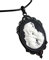 TOWARDSNAN Collier, gothique noir blanc rose crâne pendentif collier européen et mode vente bijoux clavicule chaîne, As shown in the figure, Métal