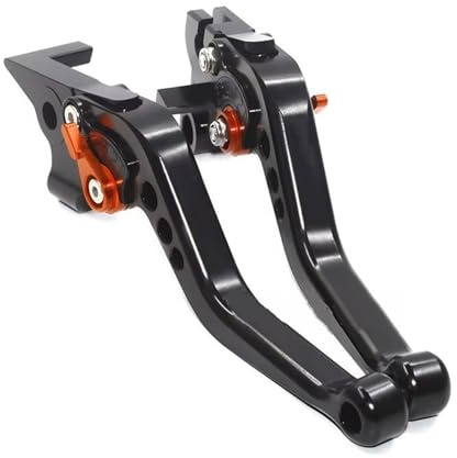 Bremskupplungshebel Zubehö Für Vespa GT 125/200 GTS 125ie 300ie Super GTS 250/ABS GTS 300 GTS250 GTS300 CNC Motorrad Roller Links Rechts Scheibenbremshebel Kupplungshebel Barsch(Orange Regulator)