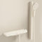 XJTNLB Mitigeur Douche Blanc Robinet de Baignoire Mural avec Affichage de la Température Robinets de Douche et de Baignoire