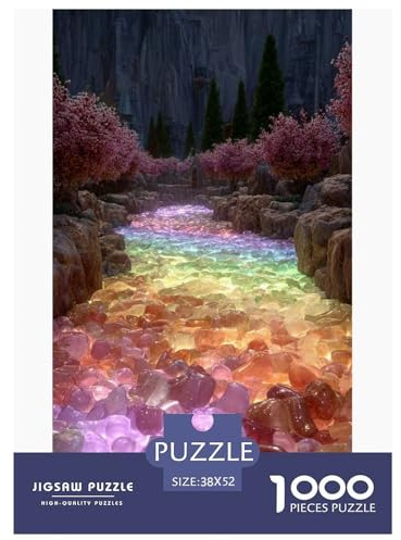 Crystal Puzzles 1000 Teile Herausforderung Spielzeug Erwachsene Über 12 Jahre Familienspaß Puzzle Bildungsherausforderung Freizeit Home Decoration Gift 52x38cm/1000pcs