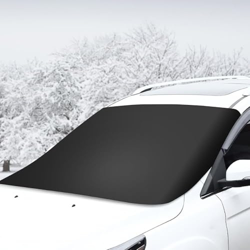 FBVVYTK Auto Windschutzscheibenabdeckung,für FIAT Doblo III (K9) 2022 2023 2024 2025 Gegen Schnee EIS Frost Staub UV Windschutzscheibe Abdeckung Eisschutzfolie Auto Zubehör