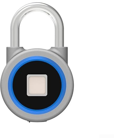 ZMdooreasy OKLOCK+ kompatibles Smart-Vorhängeschloss mit Fingerabdruck-Entriegelung 4.0 Chip und IP65 Wasserdichtigkeit für Schubladen, Schränke und Schließfächer (blau)
